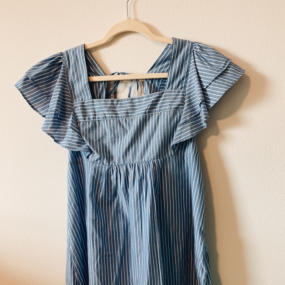 Urban Outfitters Blue & White Striped Dress
